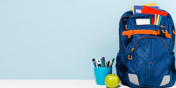 School bag and pencil